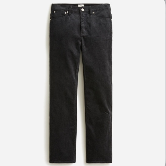 J crew high rise slim Demi boot pants corduroy black - Picture 1 of 3